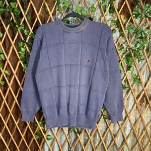 Vintage Y2K Tommy Hilfiger 2000s knit embroider cube sweater